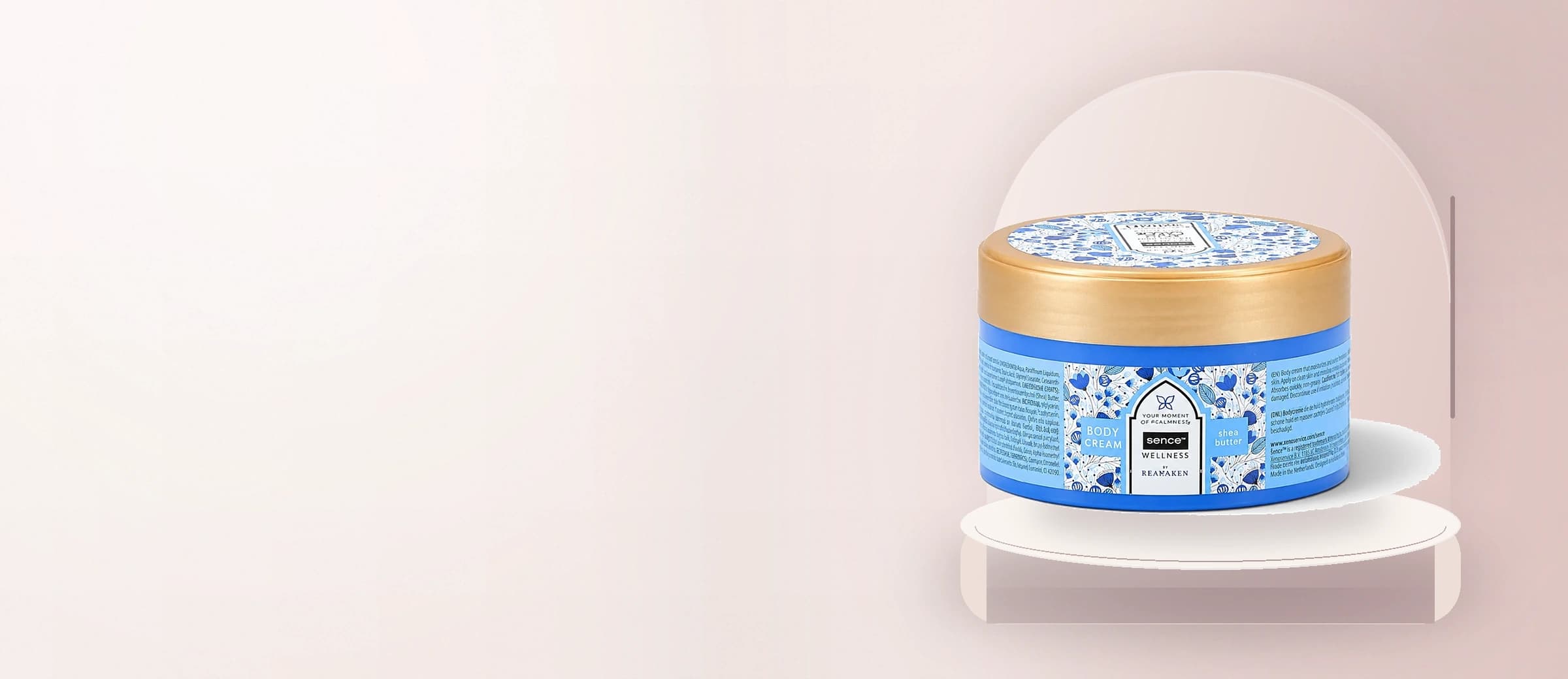 Sence Body Cream Sleep Wellness 200 ml présenté dans un décor nude