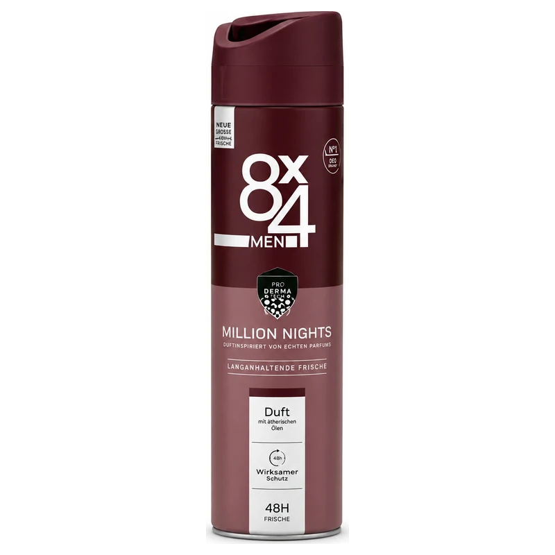 8x4 Men Déodorant spray Million Nights