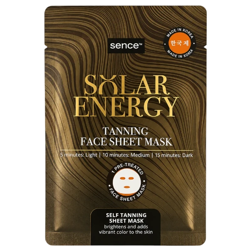 sence tanning face sheet mask